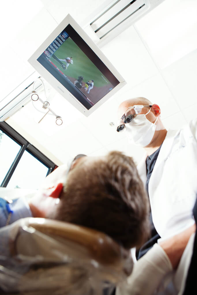 Watch television from a chair during your procedure. Enjoy cable television while you recline in one of our chairs.